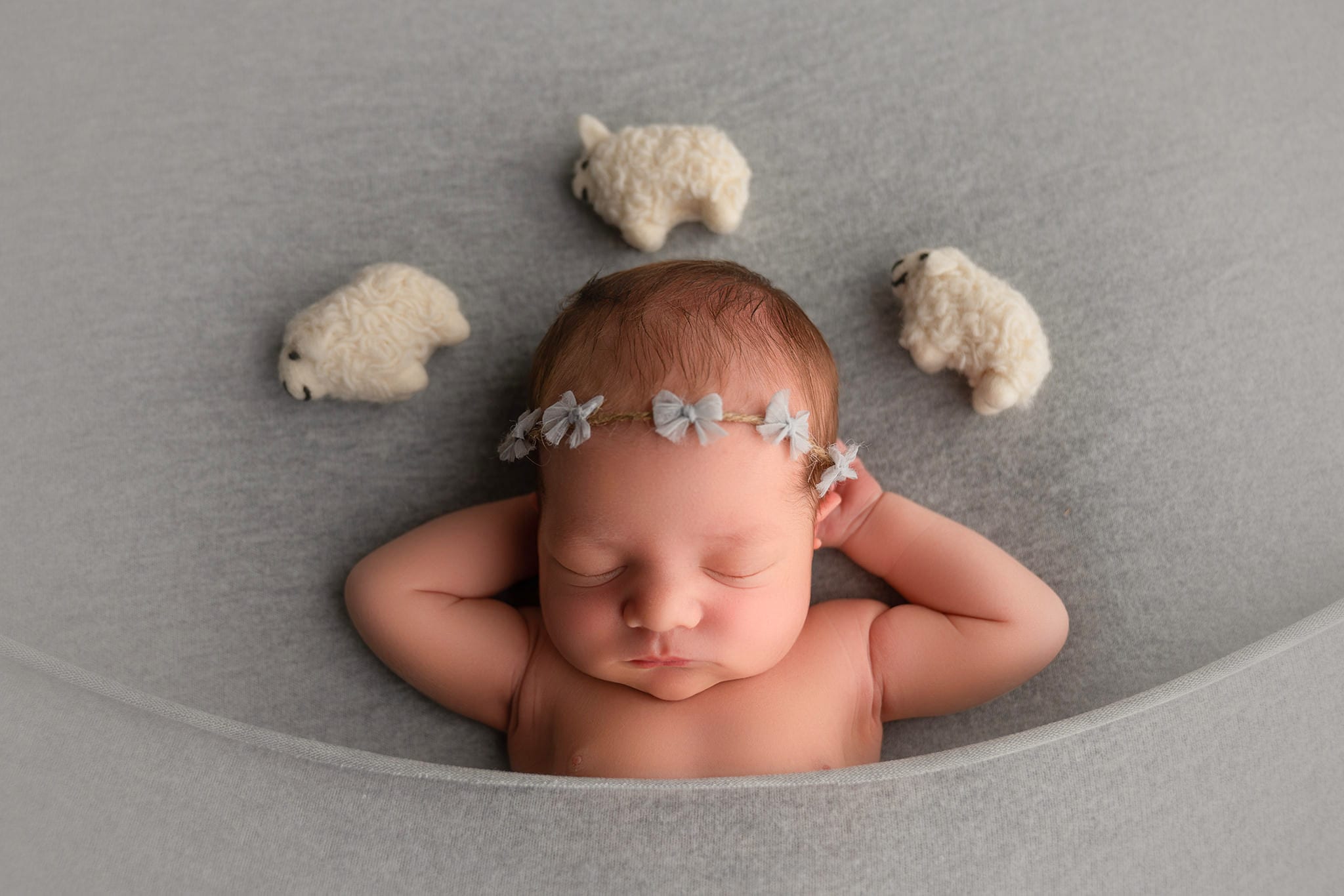 Newborn Photography, Newborn photography in Erie, Pa, Newborn counting sheep